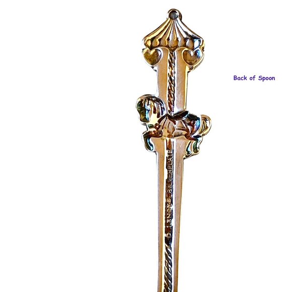 Lenox Feeding Spoon Baby Jewel Collection Carousel HORSE Silverplate - Picture 6 of 10